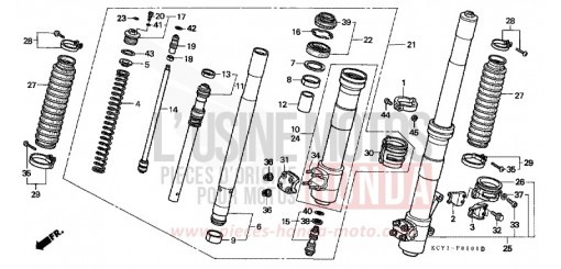 FRONT FORK XR400RW de 1998